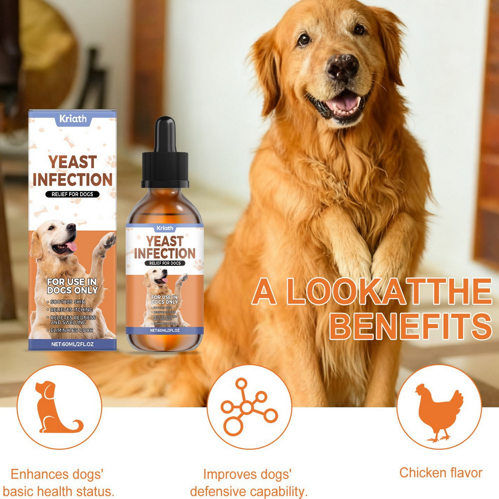 Herbal Wellness Healthcare - 60ml Chicken Flavor Herbal-Drops Natural Care